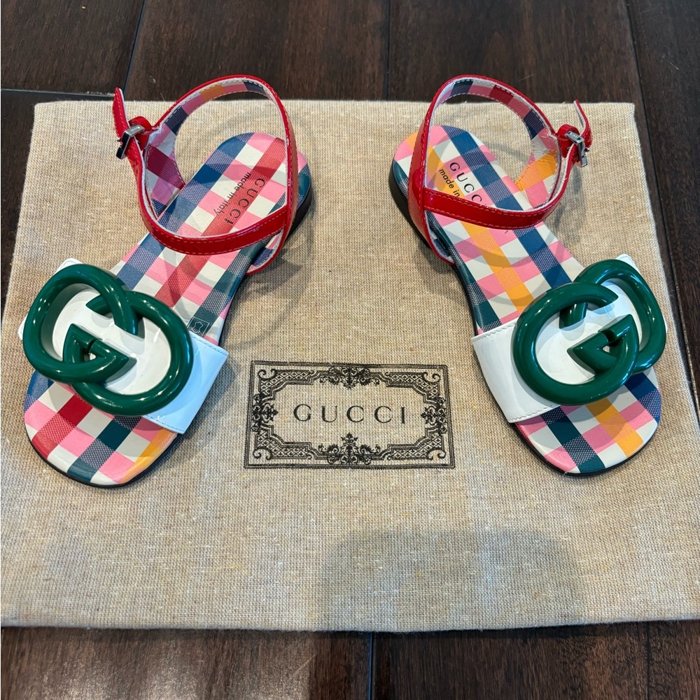 Gucci slide sandals for kids- never been used